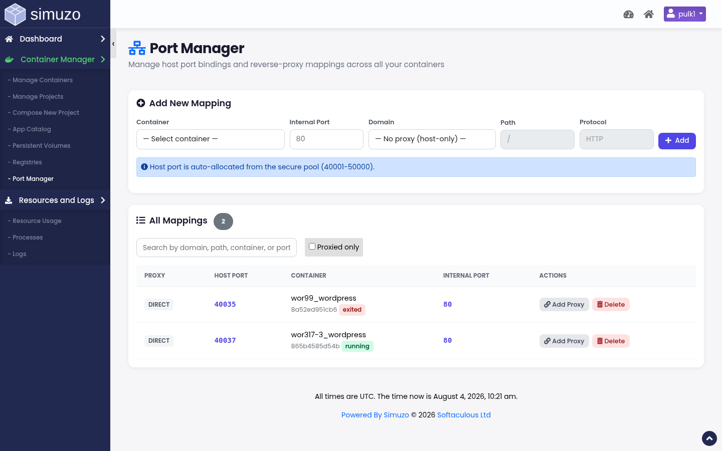 Port Manager