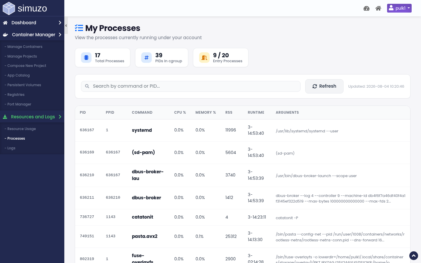 End User Processes