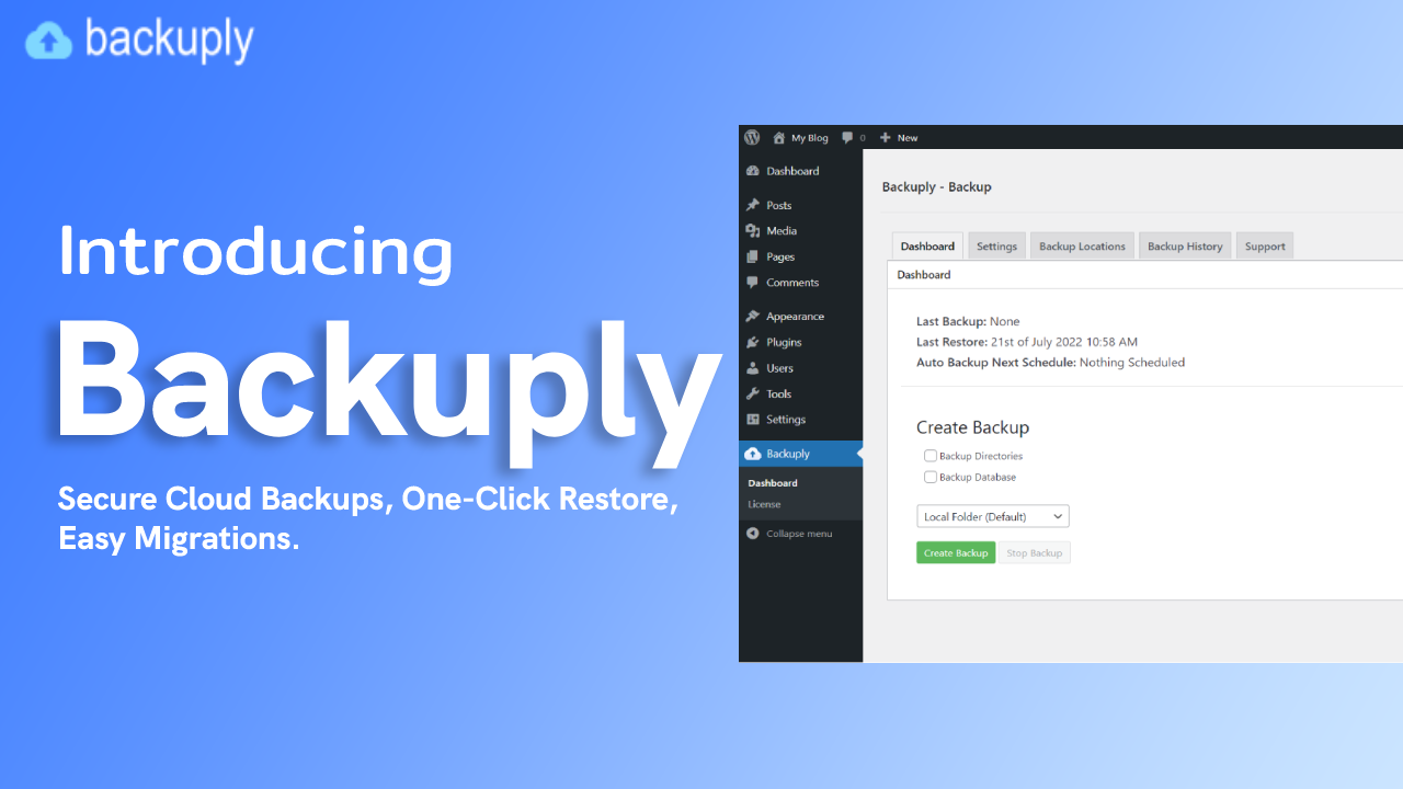 Introducing Backuply Introducing Backuply