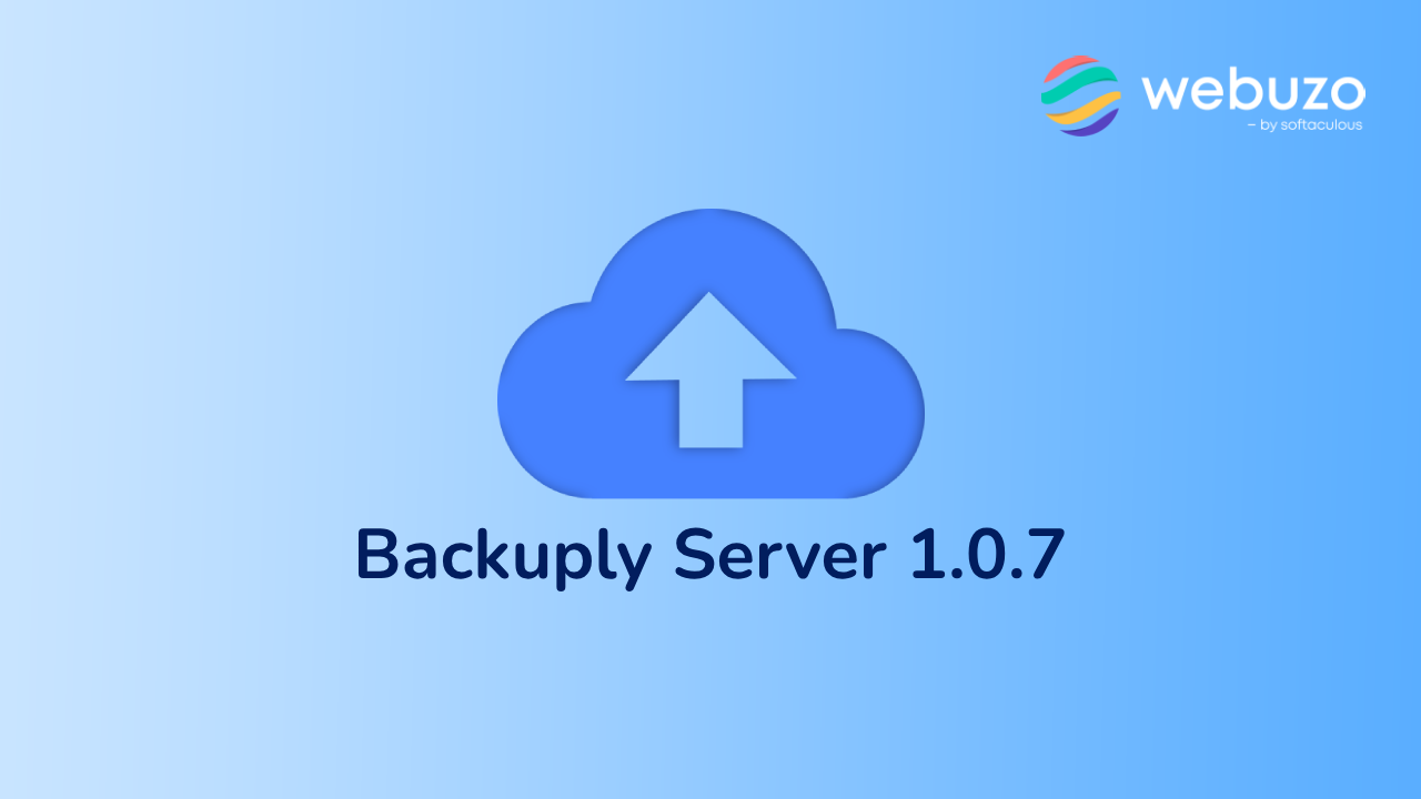 Backuply Server 1.0.7 - Backup by Webuzo